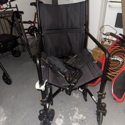 Medline Transport Chair With Leg rest 