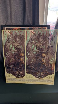 Guillermo Del Toro's Pinocchio poster by James Jean