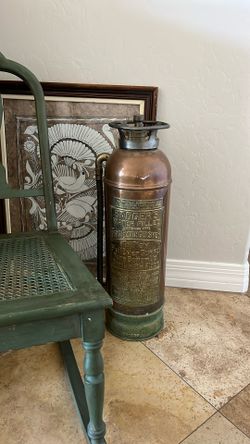 Antique Vintage Fire Extinguisher 
