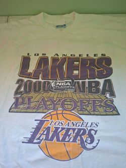 Lakers 2000 NBA playoff tshirt