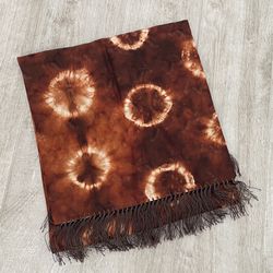Manhattan Rayon Hand Tied & Dyed Fringe Scarf