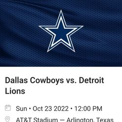 Cowboys Lions Tickets