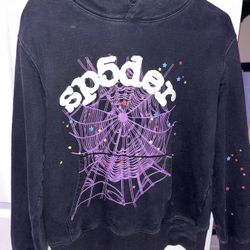 Black Websuit Sp5der hoodie
