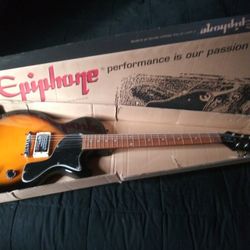 Epiphone lespaul jr sunburst guitar