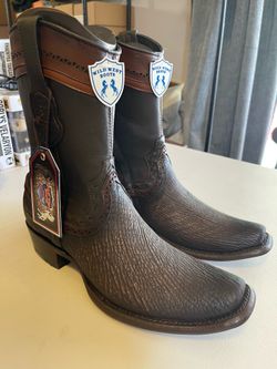 Size 9 Cowboy Boots Shark Dubai Boot Short Rustic Faded Brown
