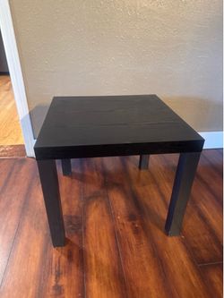 Black side table