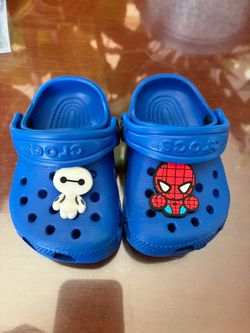Kids Blue Crocs Clogs with Jibbitz Charms