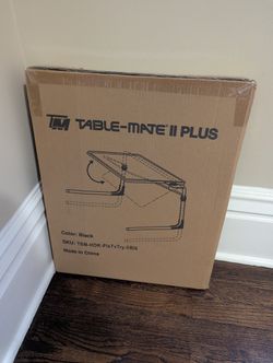 Table-Mate II Plus Adjustable Folding Table – New in Box