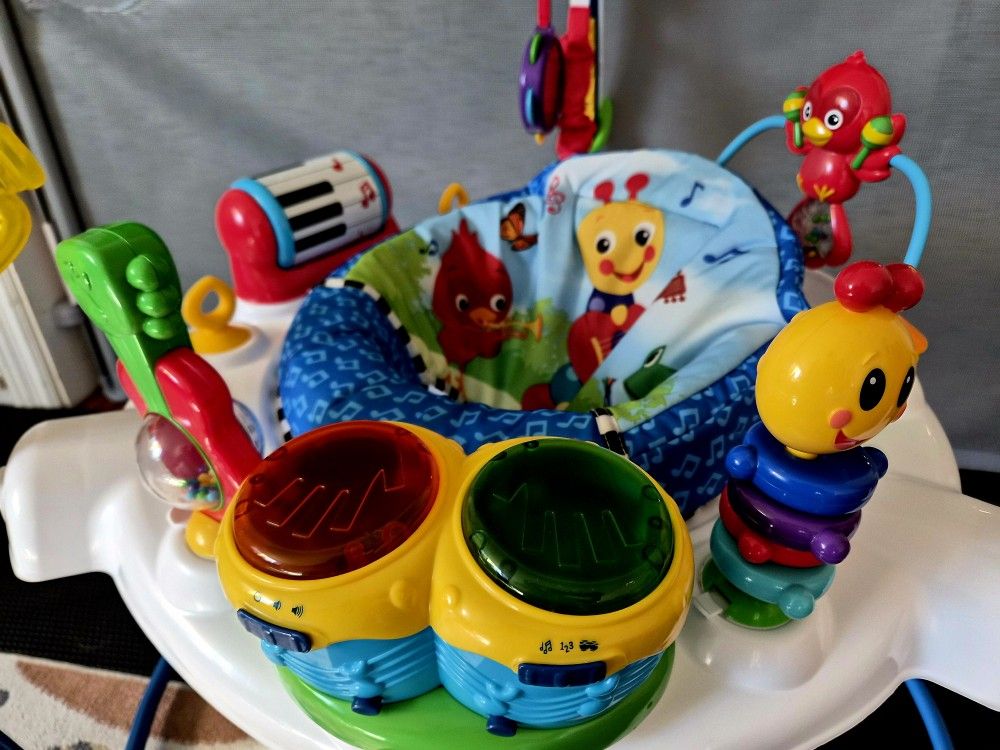 Baby Einstein Neighborhood Symphony Activity Baby Jumper Activity Center, Infant Entertainer with Lights and Melodies