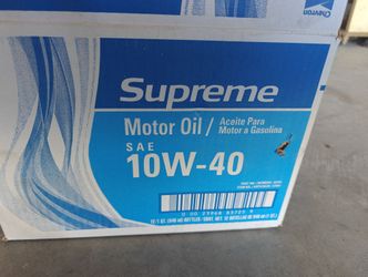Chevron supreme Sae 10w-40 engine oil