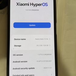 Xiaomi Redmi Note 13 5G – 128GB – HyperOS 1.0 – Great Condition!