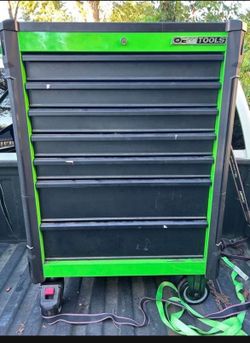 OEM TOOLS Green 7 Drawer Tool Cart toolbox