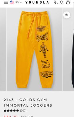 Youngla Golds Gym Immortal Joggers