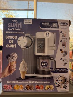 Ninja Swirl by CREAMi Ice Cream Maker, Platinum Silver