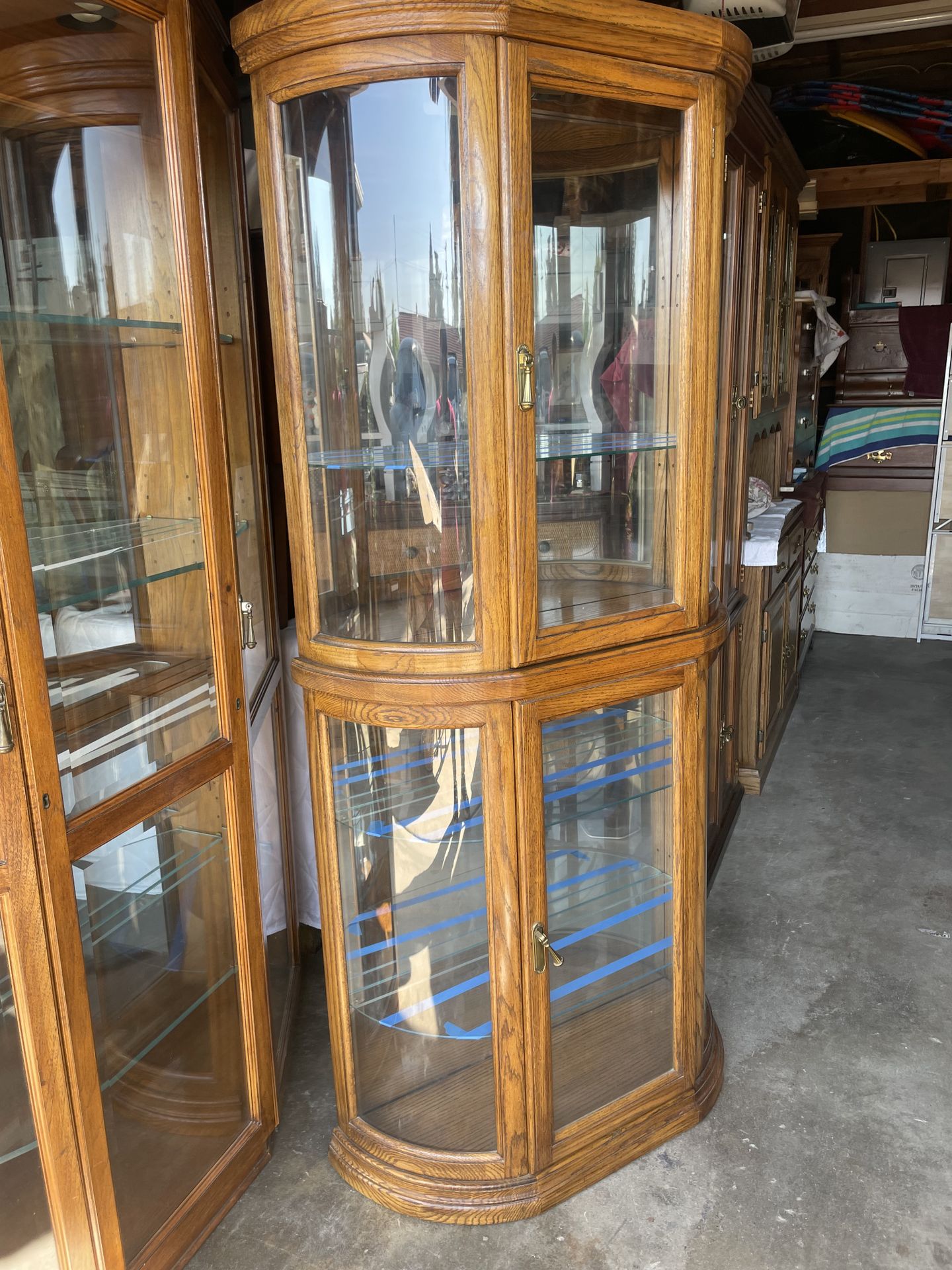 Tall curio cabinet