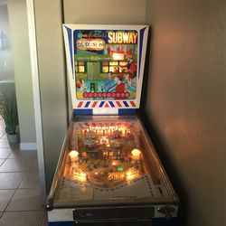 Vintage 1966 Gottlieb Subway Pinball Machine 