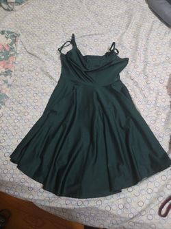 Girls green dress