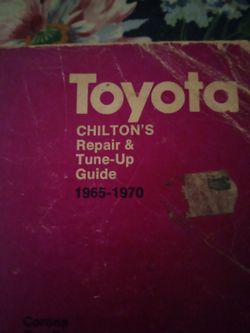 Chilton's Toyota Repair & Tune-Up Guide 1(contact info removed)