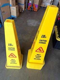 Luke Supply Wet Floor Caution Signs – Set of 2