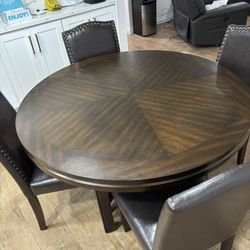 Solid Wood Dining table and Chairs 