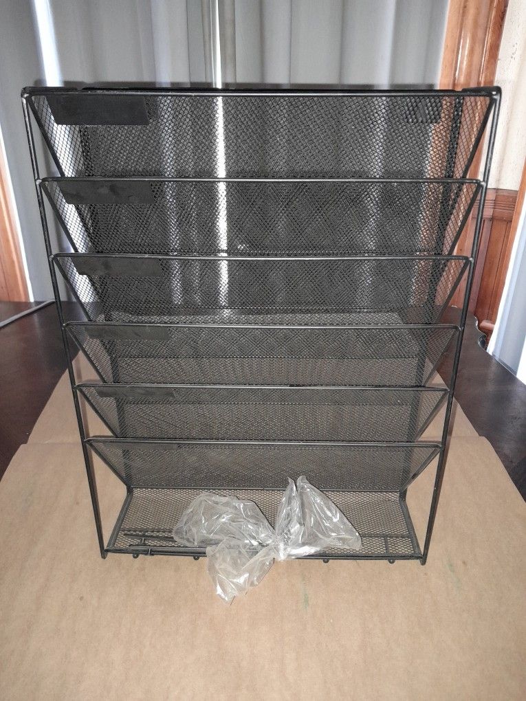 New Mail Paper Sorter With Wall Mount Hardware