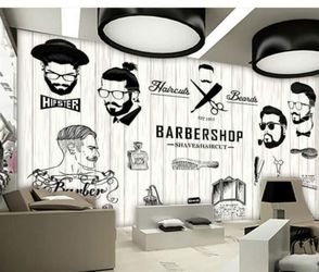 Barber shop decals