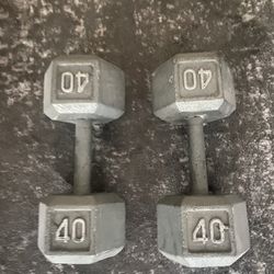  Dumbbells 40 lbs Like New PRICE DROP