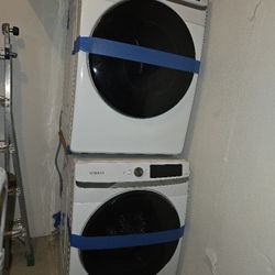White Samsung Front Loaders Washer & Dryer