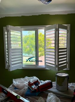 Custom Basswood Plantation Shutters & Expert Installation - Real Wood Interior Window Coverings (Persianas de Madera Para Ventanas)
