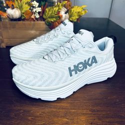 HOKA ONE ONE Men’s Gaviota 5 Wide 'Nimbus Cloud Steel Wool’ Size 12.5 2E (Wide) # 1134234-NCSW