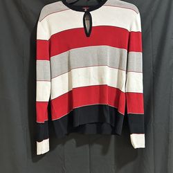 Anne Klein , Pullover Stripped Sweater  - C002