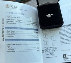 GIA-Certified 0.80ct Diamond Solitaire Engagement Ring – 14K White Gold