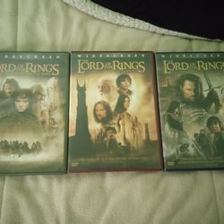 Lord of the Rings trilogy dvd