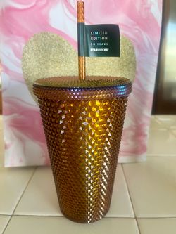 STARBUCKS GOLD STUDDED TUMBLER
