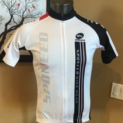 Sponeed Unisex Cycling Bike Jersey Full Zip Large (Red, White, Black) 