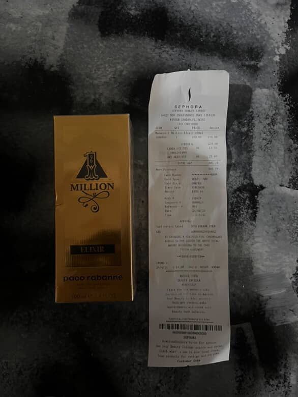 Paco Rabanne 1 Million Elixir Parfum Intense Natural Spray Long-Lasting 100ML