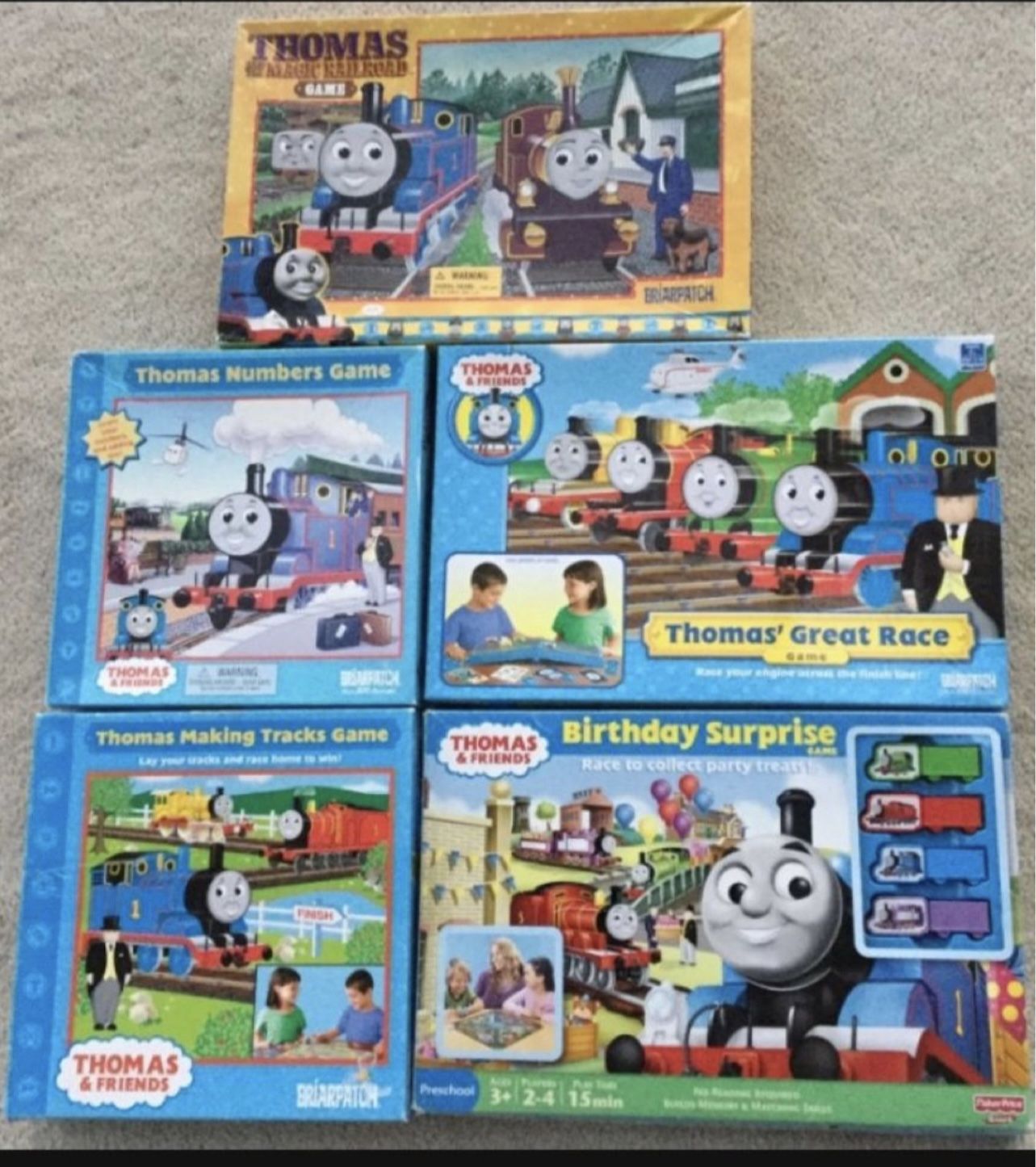 5 Thomas & Friends Board Games