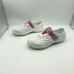 Hounds by Dawgs Women's Size 7/8 Ultralite Spirit Clogs White Pink Water Shoes