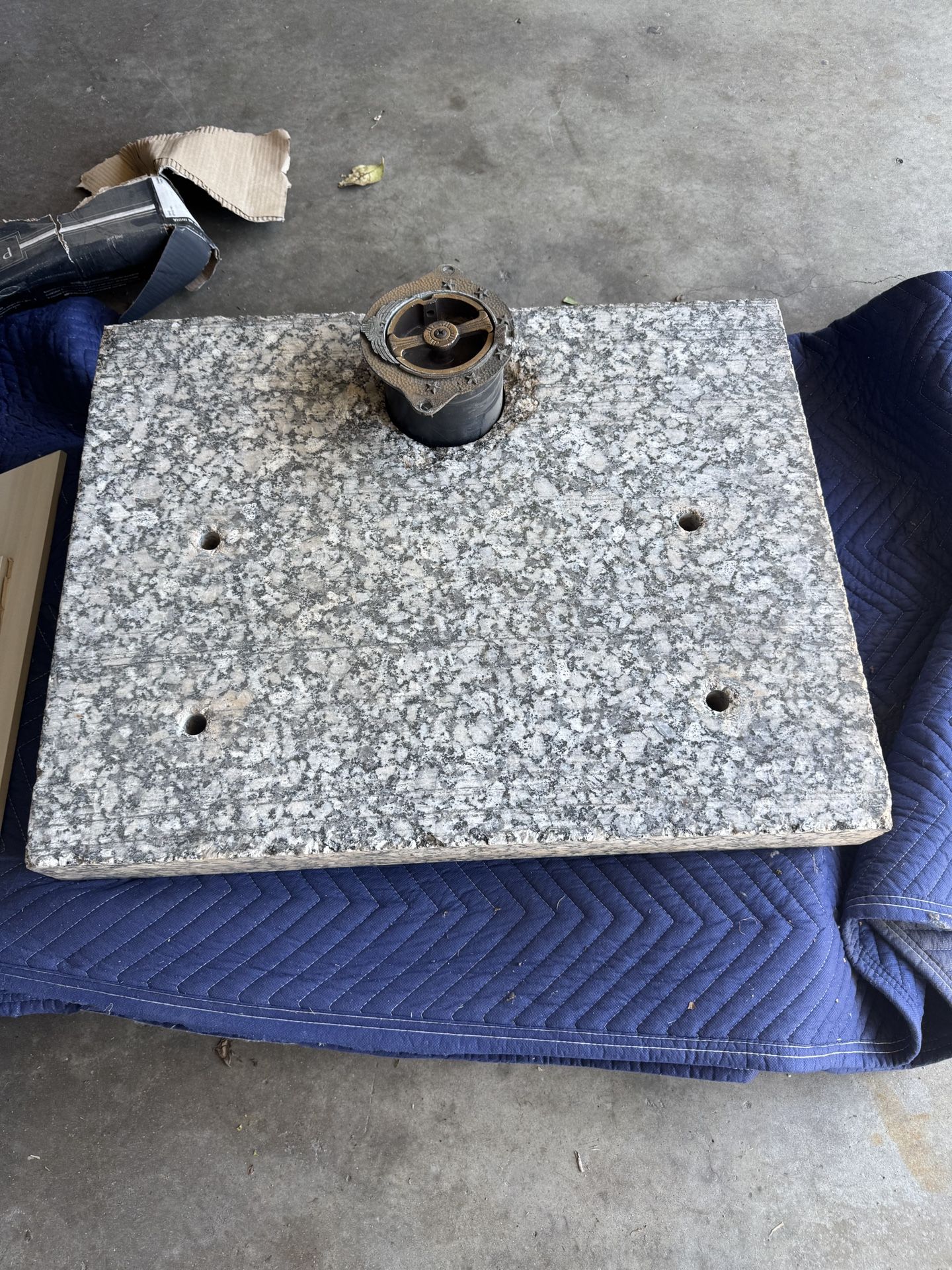 Granite headstone