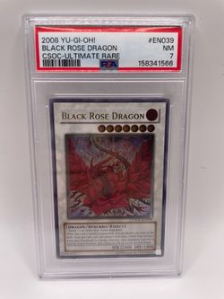 Black Rose Dragon CSOC-EN039 Ultimate Rare Yugioh PSA 7
