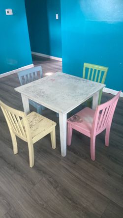 Wooden table for children