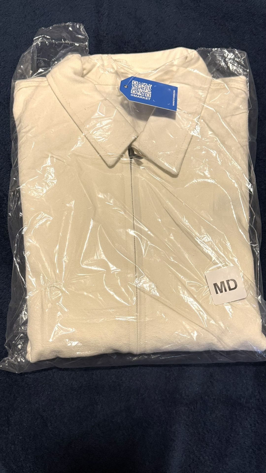 Market Peaceful Studios Denim Jacket White SZ: M