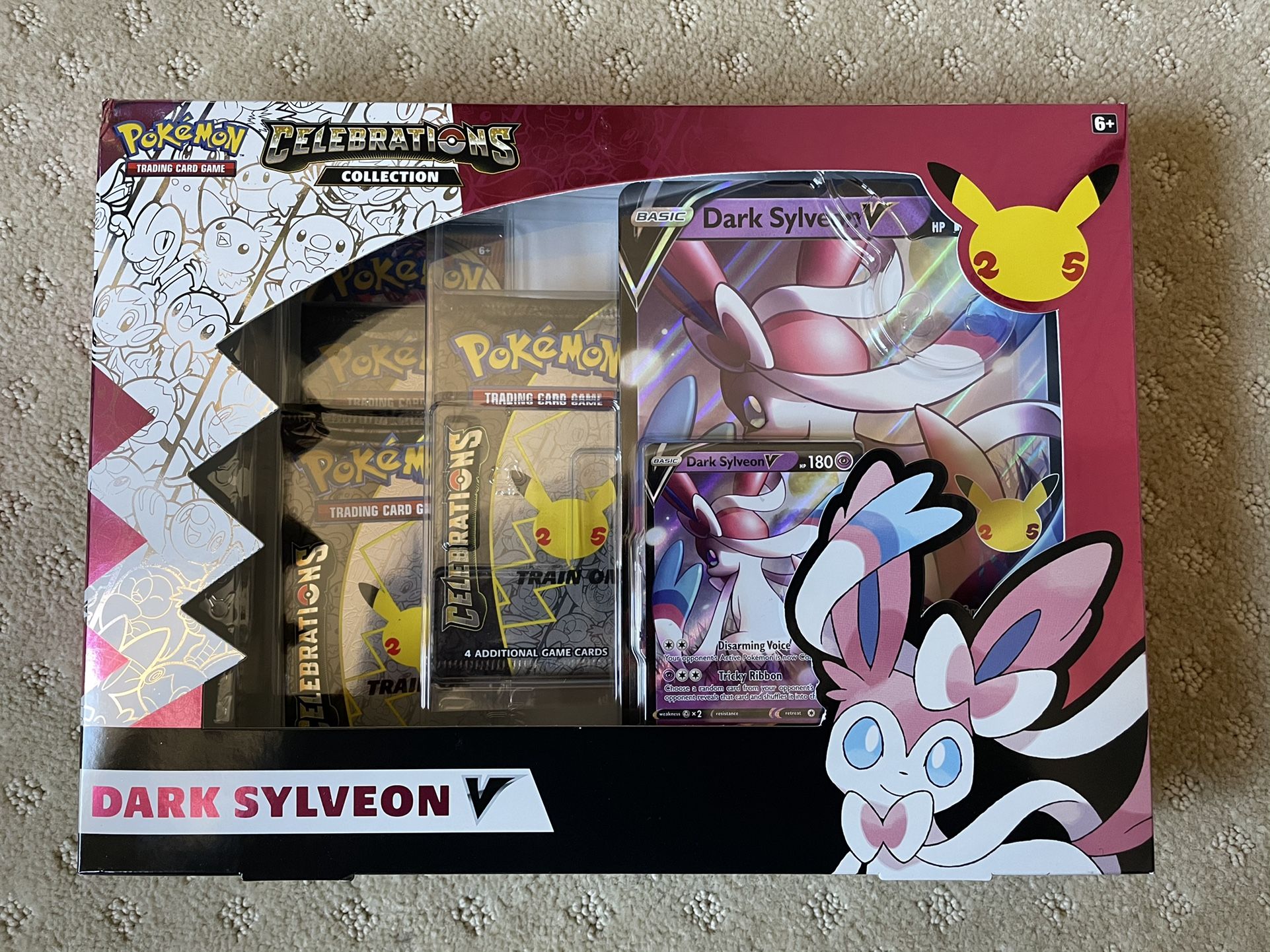 Pokemon Trading Card Game (TCG): Dark Sylveon V Memories Collection - Celebrations - Brand New!