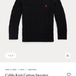 Ralp Lauren Sweater Baby Boy
