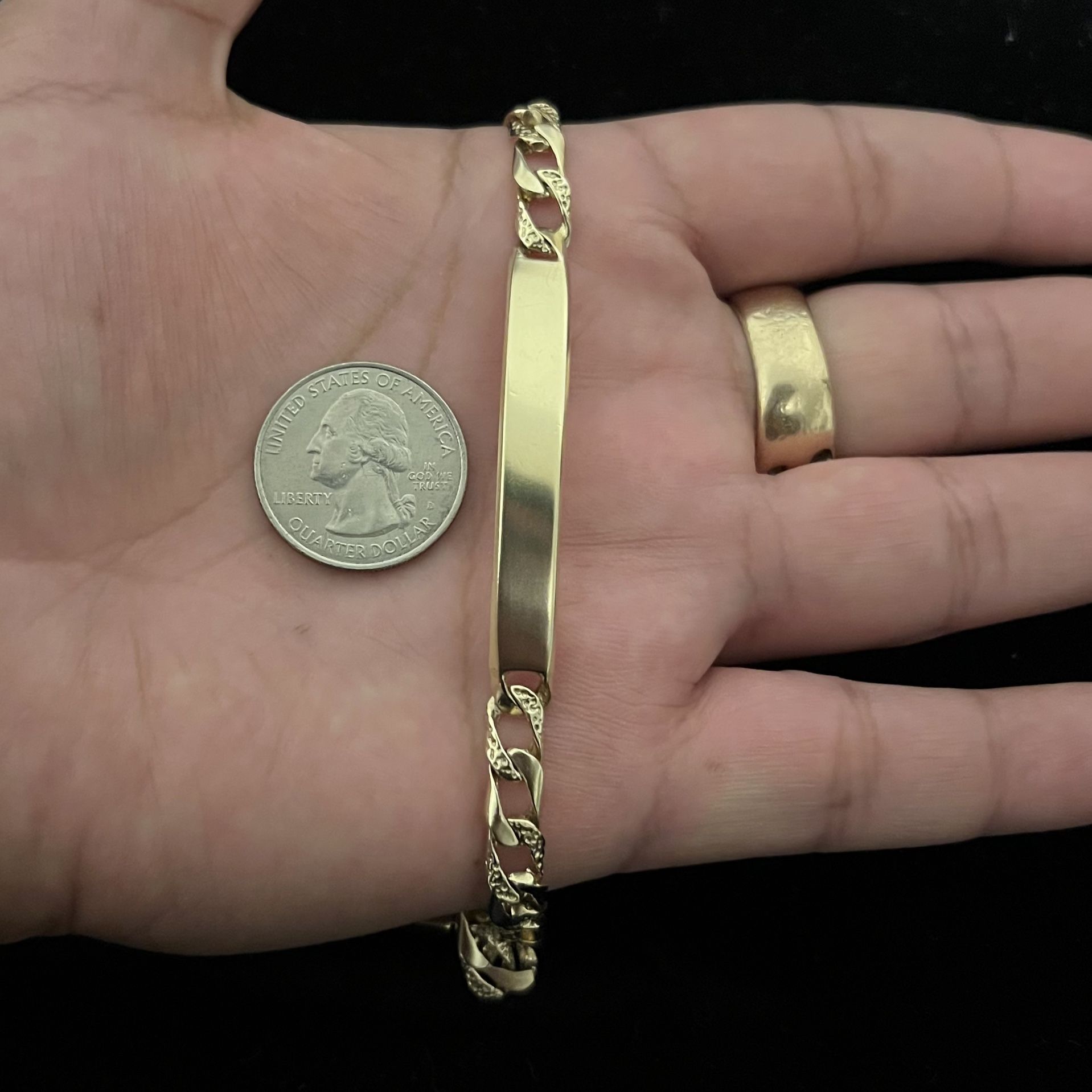 14k Gold Bracelet for Men 18.7g / Esclava de oro de 14k para hombre 18.7g