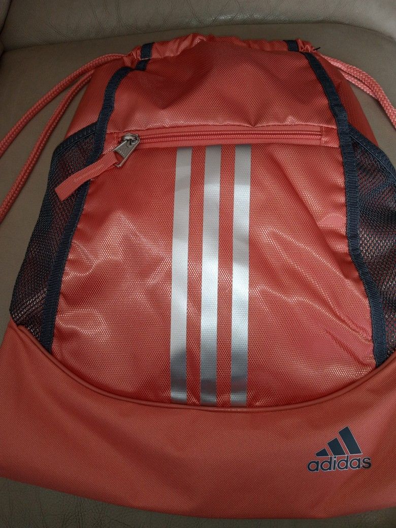 Adidas Pink Drawstring Bag