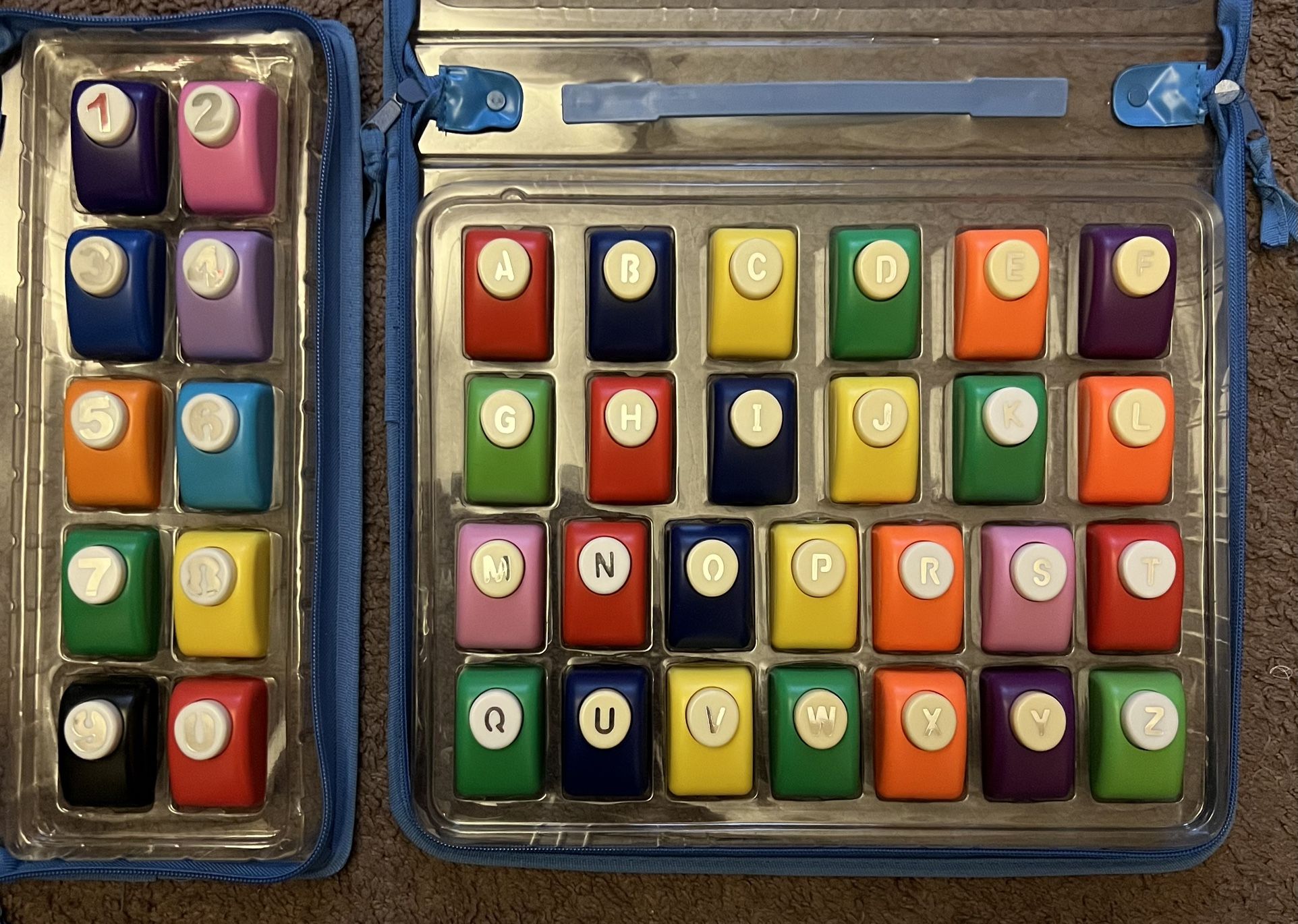 Letters And Numbers Paper Punches Set