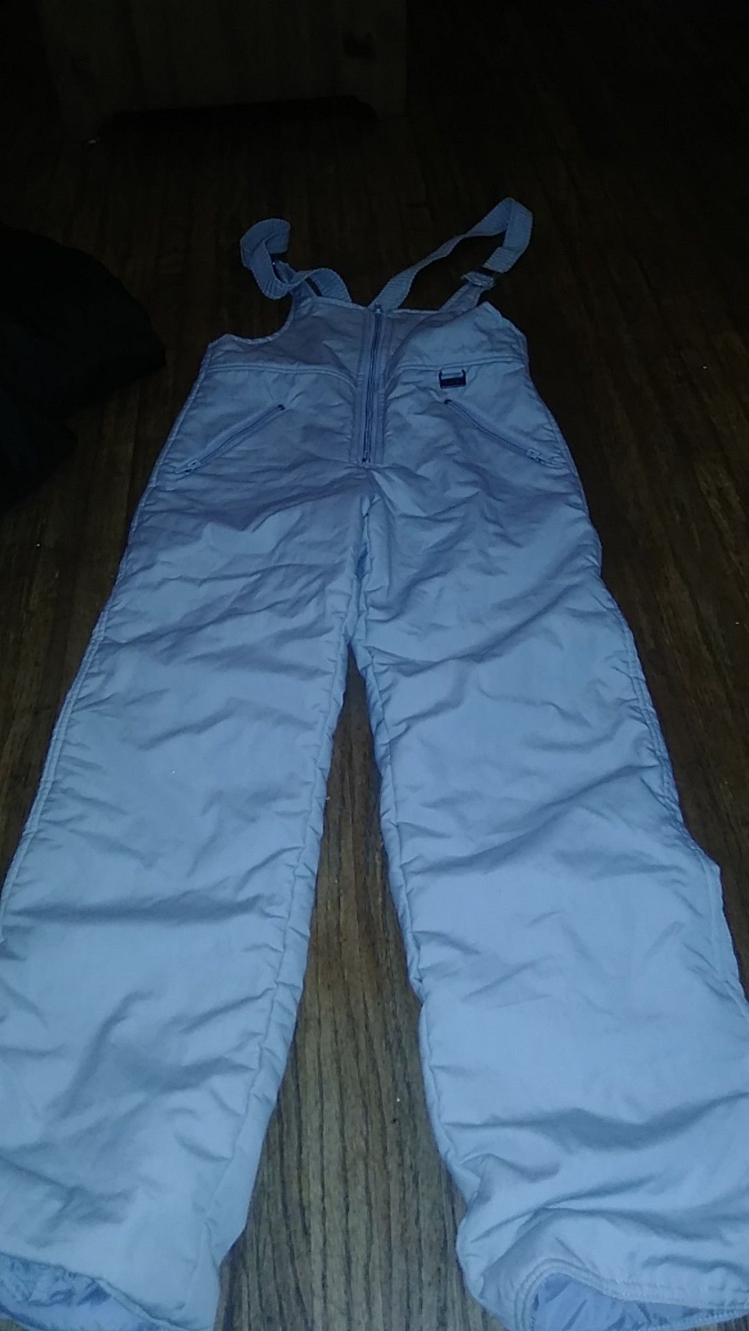 Snow grey bib Youth Large overalls