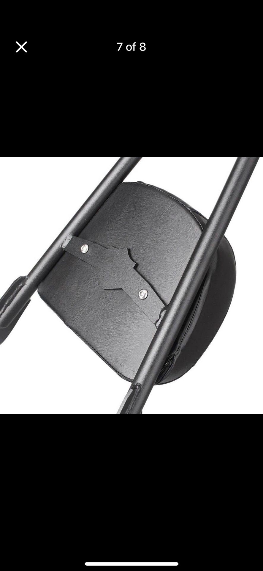 Harley Davidson Motorcycle Rear Passenger Seat Sissy Bar Backrest Pad Street