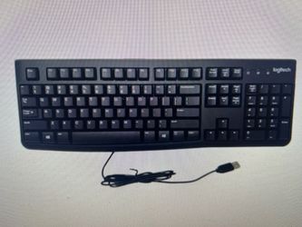 New  Logitech K120 full-size USB keyboard For PC
